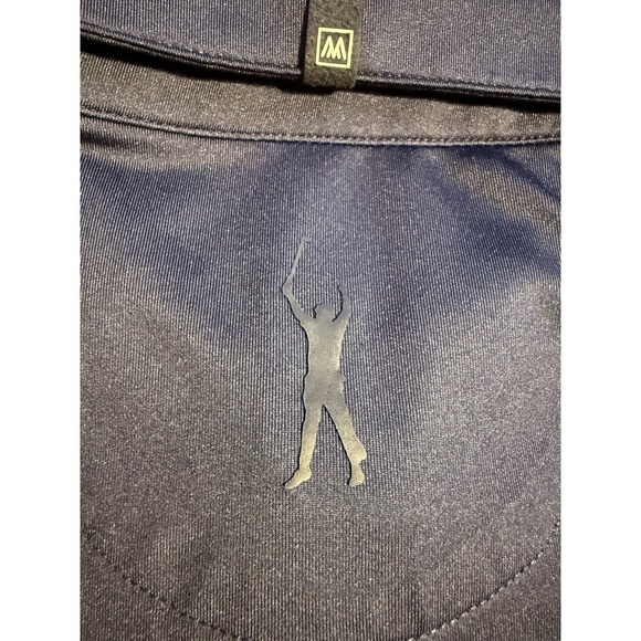 Mizzen + Main Performance Stretch Polo Shirt Short Sleeve Navy Men's XL - Picture 6 of 8